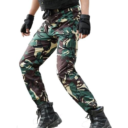 Tactical Pants Military Cargo Pants Mens SWAT Working Pantalon Army Hunter Combat CS Camouflage Trousers Men Pantalones Hombre