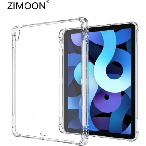 For New iPad Air 4 Case with Pencil Slot for iPad mini Soft Cover for iPad 9.7/10.2 Case for iPad Pro 9.7/10.5/11 Slim Cover