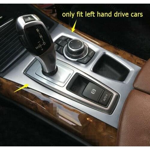For BMW X5 E70 2010-2013/ X6 E71 2010-2014 Steel Gear Shift Box Panel Cover Trim Car modification Auto parts