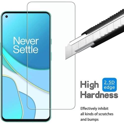 For OnePlus 8T 6.55" Clear Tempered Glass Screen Protector Explosion-proof Protective Film Toughened Guard