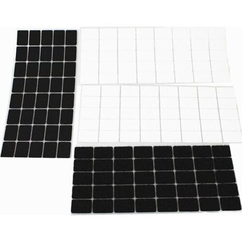 XUNZHE 20*30mm 50 Pairs Magic Nylon square Sticker Double Sided Adhesive Hooks Loops Disks Pads Dot Fastener Tape Sewing Craft