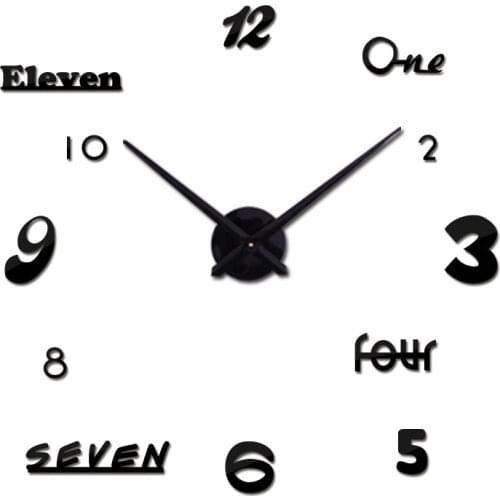 Hot sale wall clock diy reloj de pared modern design horloge murale large decorative clocks quartz watch living room brief