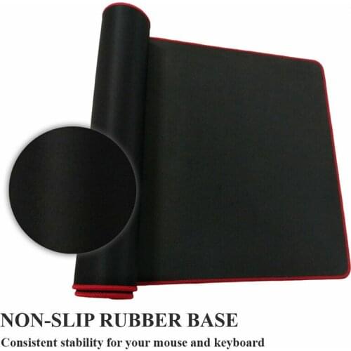 1 Pcs Gaming Mouse Pad for Desktop PC Notebook Rubber Non-slip Keyboard Mat Super Lager Black Mouse Pads Accessories