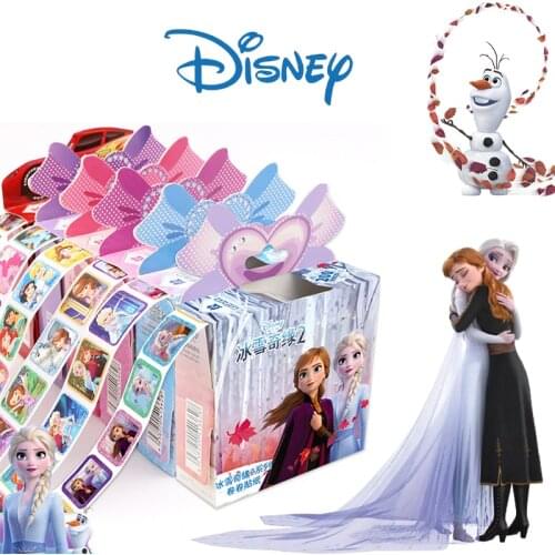 200 Sheets In a Box Disney Frozen 2 Elsa Anna Reward Sticker Sofia Snow White Scrapbooking For Kids Diary Notebook Label Sticker