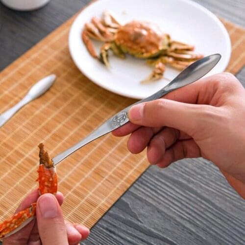 Stainless Steel Lobster Crab Tools Seafood Picks Lobster Fruit Needle Forks Spoons Seafood Accessory Creative Fruit Fork LX2684