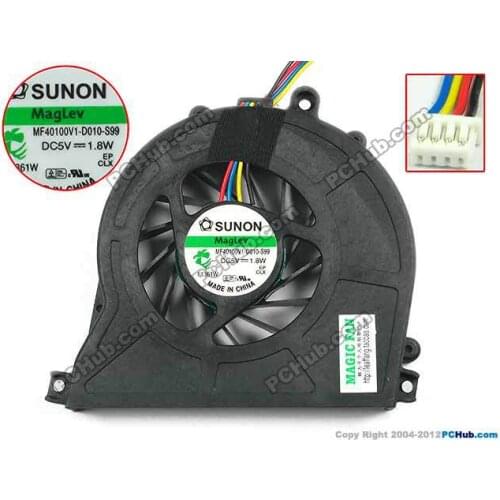 New Original CPU Cooling Fan For Acer R3600 R3700 D410 D425 D510 D525 AS3610 MS2177 SUNON MF40100V1-Q000-S99 DC 5V 1.8W 4pin