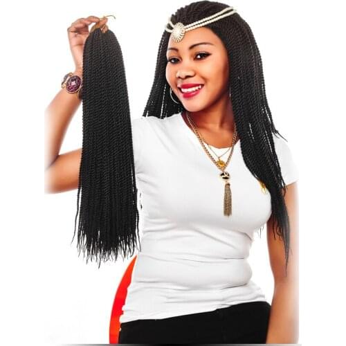 Aidaiya 18inch 75g/pack Crochet Braids Synthetic Braiding Hair Extension Afro Hairstyles Soft Dreadlock Brown Black Thick Full