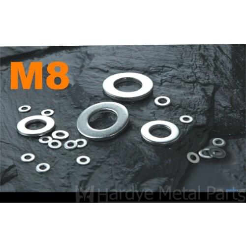 500pcs/lot DIN125 M8 Stainless steel flat washer SUS304