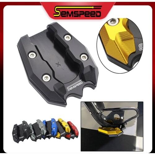 SEMSPEED Motorcycle Side Stand Kickstand Support Extension Pad For Honda Forza 300 Forza 250 Forza 125 MF13 2017 2018 2019 2020