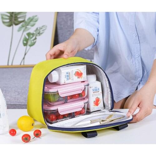 Portable Lunch Bag New Thermal Insulated Lunch Box Tote Cooler Handbag Bento Pouch Dinner Container School Food Storage Bags