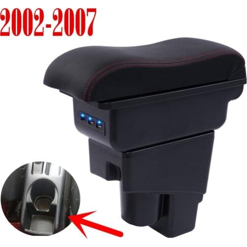 Arm Rest Rotatable For Honda Fit Jazz 2002-2008 Hatchback Center Centre Console Storage Box Armrest 2003 2004 2005 2006 2007