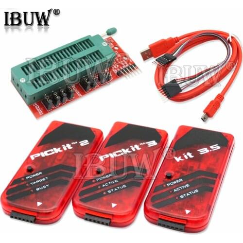 1PCS PICKIT2 PICKIT3 PICKIT3.5 Programming Adapter Offline with Cable PIC ICD2 Universal Programmer Seat PIC KIT 2 3 3.5