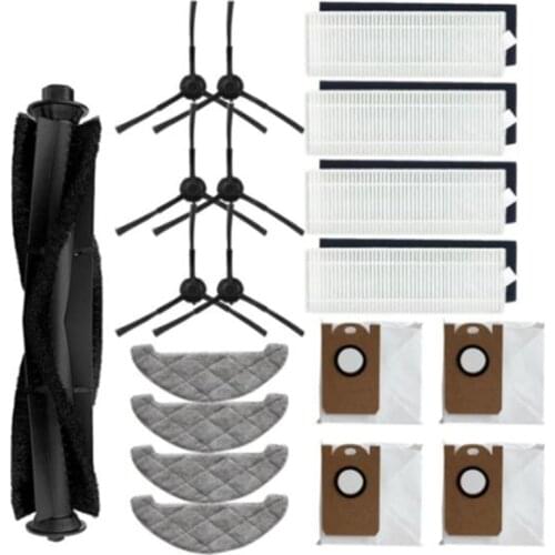 19PCS Side Brush HEPA Mops Dust Bag Robot Vacuum Filter For Viomi S9 Vacuum Cleaner Accessories Replacement