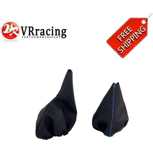 FREE SHIP - For BMW 3 Series E36 E46 M3 Manual Car Shift Gear Stick Handbrake Gaiter Shift Boot Black Leather Boot Car-Styling