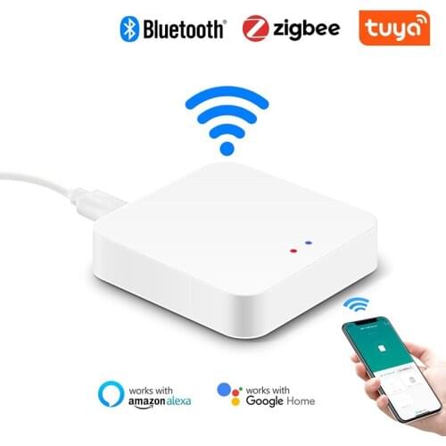 Tuya Zigbee Bridge Smart Home Zigbee Gateway Hub Wireless Remote Control Zigbee Devices Via Smart Life APP Works With Alexa