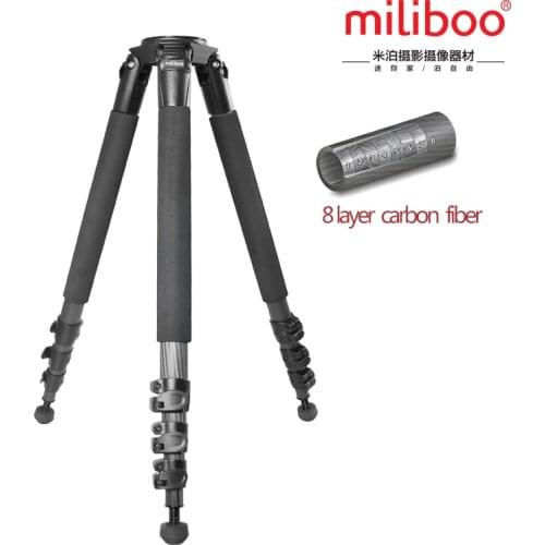 Miliboo MTT702B Portable(without head) Carbon Fiber Tripod for Professional Camera Camcorder/Video/DSLR Stand,Stable Design