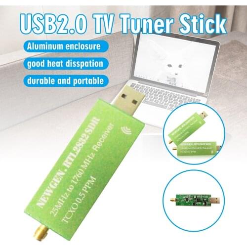 High Quality Aluminum USB2.0 TV Tuner Stick Durable Software Receiver Scanner For PC Computer Windows