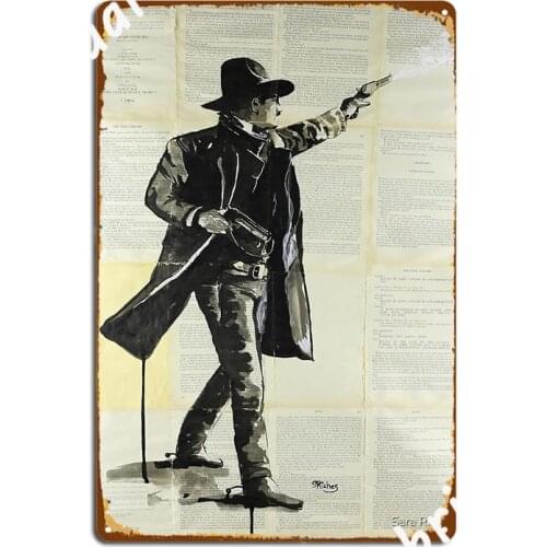 Wyatt Earp Poster Metal Plaque Club Party Pub Garage Wall Decor Create Tin Sign Poster