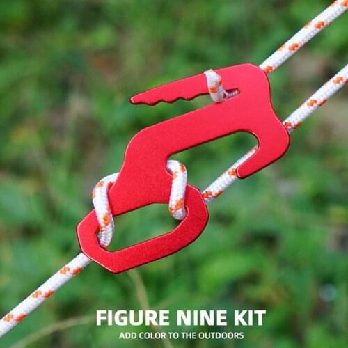 Multifunctional bundling tool Canopy tent rope tension adjustment buckle Outdoor camping binding buckle EDC hanging buckle