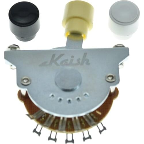 KAISH 4-Way Switch 4-Position Pickup Selector Switch Fits for Custom Shop TL Guitars with Black/Ivory/White Tip