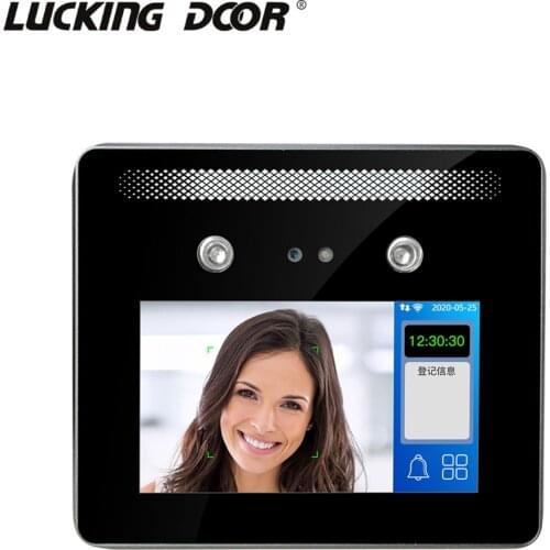 5 inch TCP/IP Touch Screen Dynamic Face Recognition Device Employee Time Attendance Access Control System Support Multi language