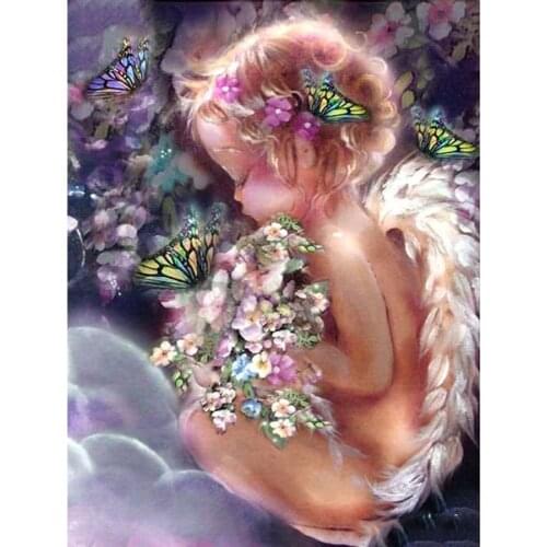 DIY Diamond Embroidery "Little Angel " 3D Full Square/Round Drill 5d diamand Painting Cross Stitch 5D Rhinestone Decor