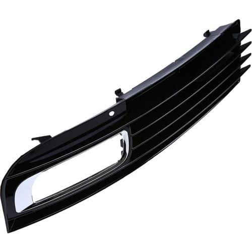 Black Auto Front Bumper Driving Fog Lights Cover Lamp Frame Trim For Audi A8 D3 2008-2010