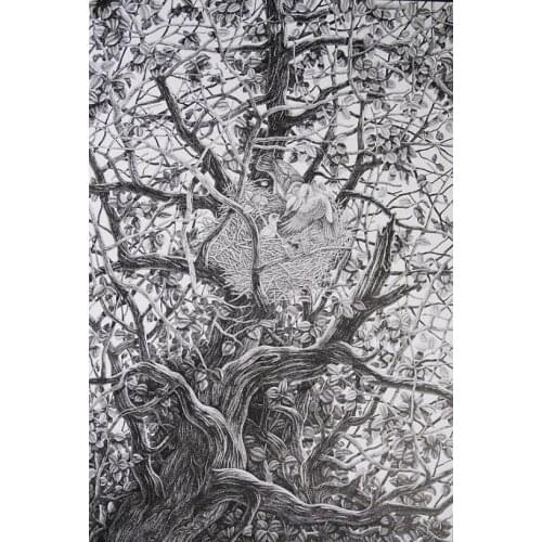 Birds nest The wooden puzzle 1000 pieces ersion jigsaw puzzle white card adult childrens educational toys