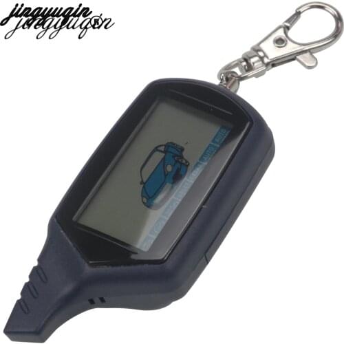 Jingyuqin B9 2-way LCD Remote Control For Russian Version Vehicle Security Two Way Car Alarm System Starline B-9 Keychain Fob
