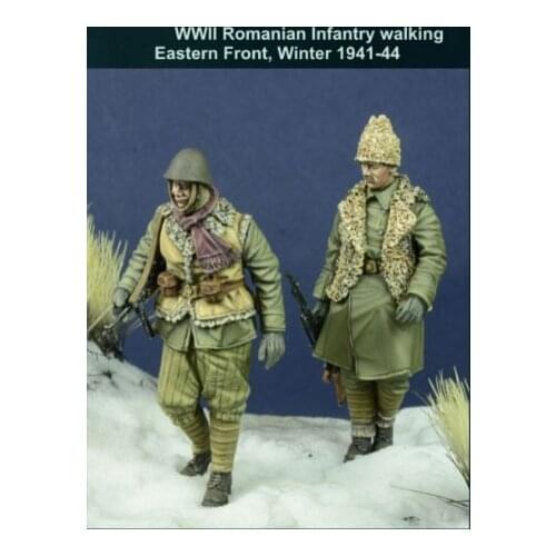 1/35 Romanian Infantry walking Eastern toy Resin Model Miniature Kit unassembly Unpainted