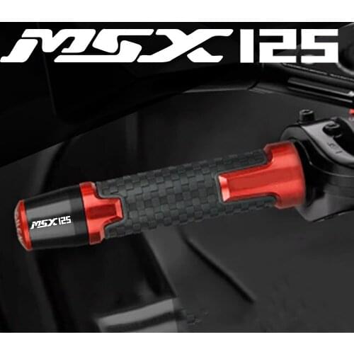 Motorcycle 7/8" Handlebar Grips Aluminum Bar End Plug Caps FOR HONDA Grom MSX 125 MSX125 2013 2014 2015 2016 2017 2018 2019