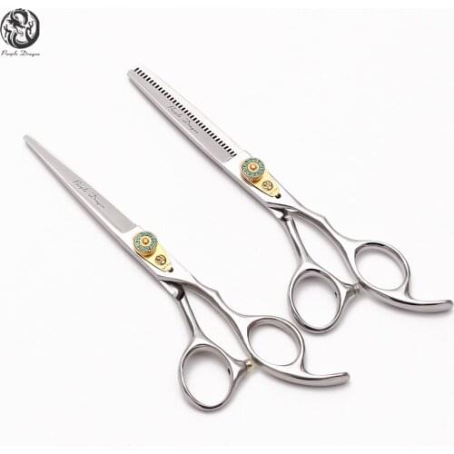 Dog Grooming Scissors 6.0" JP Stainless Straight Shears Thinning Shears Professional Pet Scissors Down Teeth Dropshipping Z1115