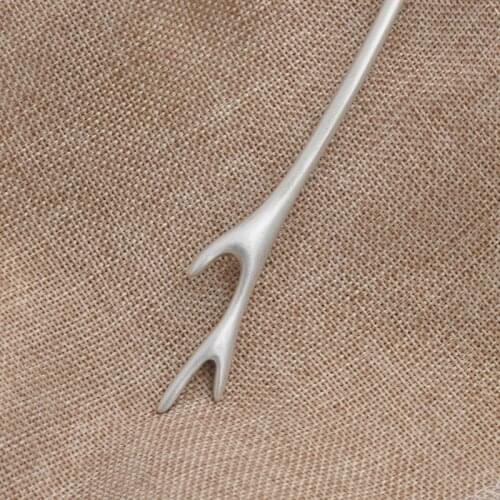 Deer Antlers Hair Stick Women 925 Sterling Silver Fashion Hairpin New Gift Chrismas Jewelry Hair Pins Best Selling In America