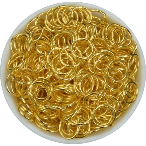 Rose Gold Silver Bronze Gunblack Mixed Color 4/6/8/10mm Tone Metal Open Jump Rings Necklace Close Tool Ring DIY Jewelry Making