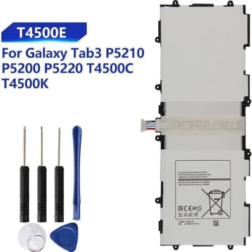 Original Replacement Samsung Battery For SAMSUNG Galaxy Tab3 P5200 P5220 P5210 Genuine Tablet Battery T4500E T4500C T4500K