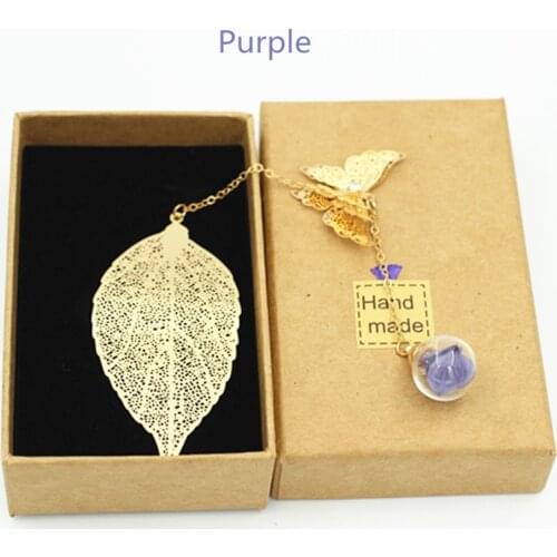 Retro Vintage Gold-leaf Bookmark Design Of Feather/Butterfly Creative Metal Bookmarks Promotional Gift Stationery Film Book Mark