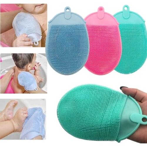 1 Pc Bath Brushes Gloves Bath Towel Silicone Bath Brush Shower Massager Gloves Skin Clean Dead Skin Remover New Bubble Wash Tool