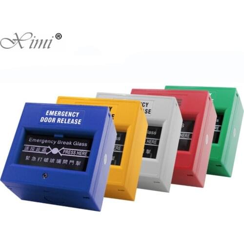 Free Shipping 10pcs A Lot Good Quality Glass Broken Emergency Exit Button Release Exit Switch For Access Control System E20