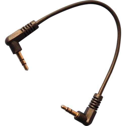 3.5mm Male to M Aux Cable Cord L-Shaped Right Angle Car Audio Headphone Jack 20cm