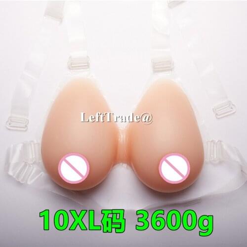 3600gH cup fake silicon false breasts crossdresser realistic soft sexy big boobs