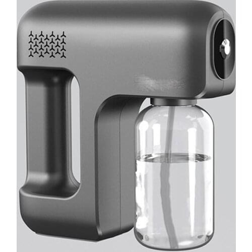 400ml Blue Light Nano Disinfecting Spray Machine Handheld Fogger Spray Gun Atomizer for Home Office Garden Spray Bottle Machine