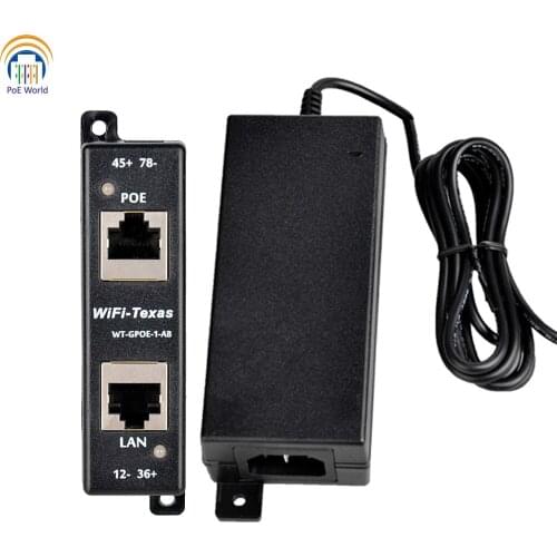 48V Gigabit PoE+Injector Ethernet Connector PoE Plus Linker for PTZ camera 802.3at PoE+ 60W Output Per Port Max