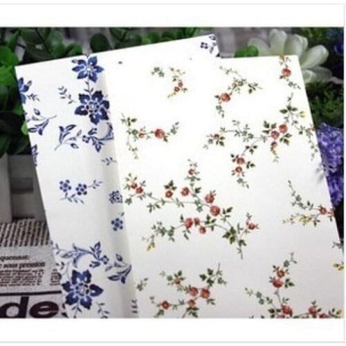 5pcs country style flower envelopes set for post cards standard size two colors available