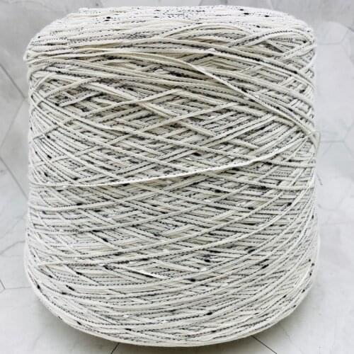 500g Spring summer cotton thread Elegant Knot flat ribbon line Can fit handwork knit yarn for knitting bag cap blouse yarn t49