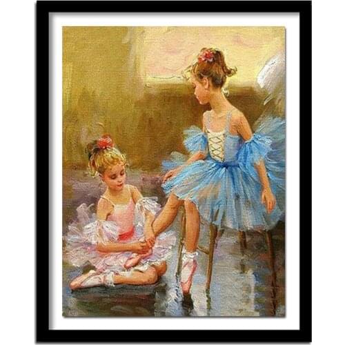 5D diamond embroidery ballerina diy diamond painting cross stitch full square diamond pattern portrait F268