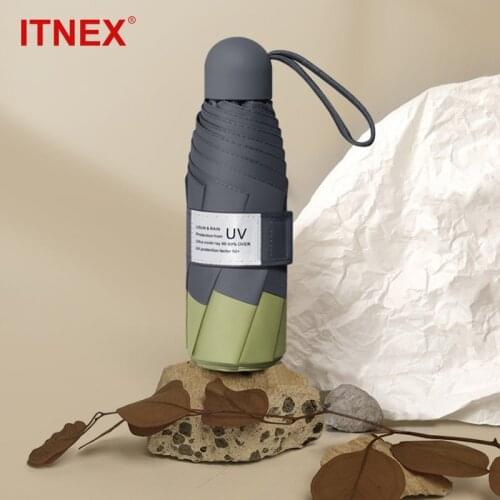 Anti-UV Protection Capsule Umbrella Mini Folding Umbrellas Windproof Portable Rain Women Umbrella Pocket Parasol Male Umbrella