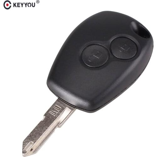 KEYYOU 10x New Replacement 2 Buttons Remote Key Shell Case For Renault Duster Logan Fluence Clio Free shipping