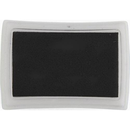 Ink Pad Inkpad Stamp Finger Print Craft Non-Toxic Baby Safe for Paper Scrapbook Wood DIY Kit, Useful Sponge Black Color