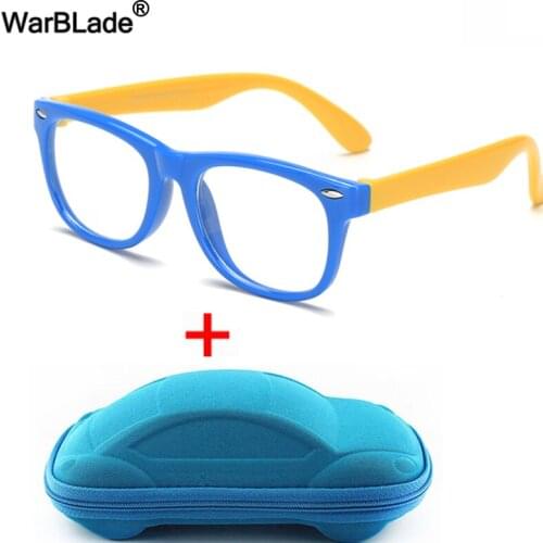 WarBLade Kids Glasses TR90 Silicone Optical Frame Children Eyeglasses Boys Girls Myopia Prescription Computer Clear Eyewears