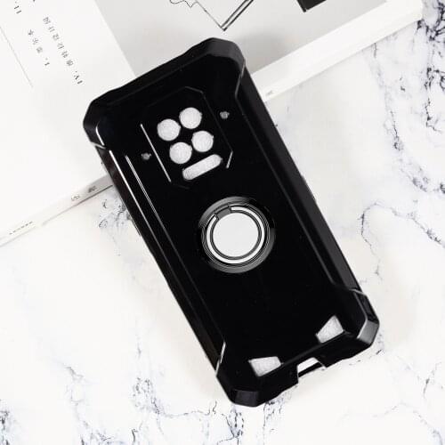 For Doogee S86 Pro 6.1" S86Pro Back Ring Holder Bracket Phone Case Smartphone TPU Soft Silicone Cover